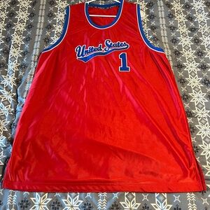 Red United States Basketball Jersey
